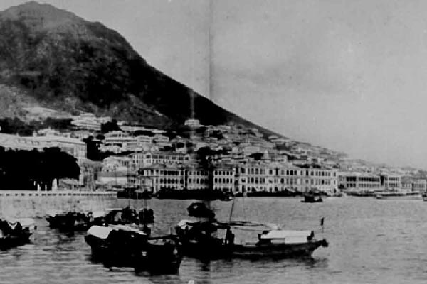 Hong Kong Waterfront, Central District, Hong Kong Island, c.1890-1900.