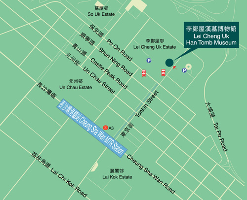 李鄭屋漢墓博物館地圖