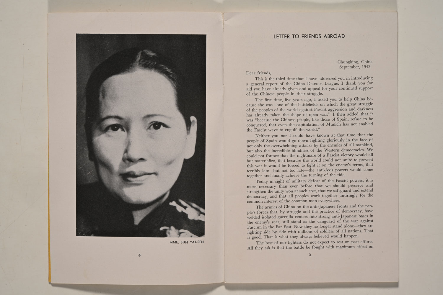 Annual Report of the China Defence League Founded by Soong Ching Ling