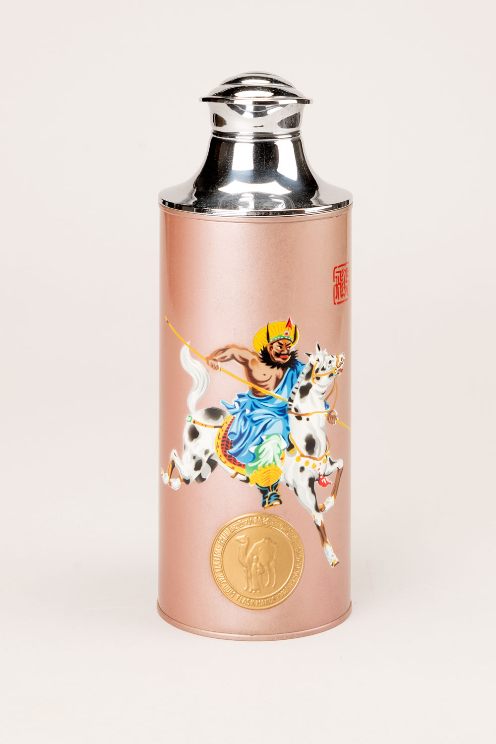 香港制造：三国群英彩绘保温壶