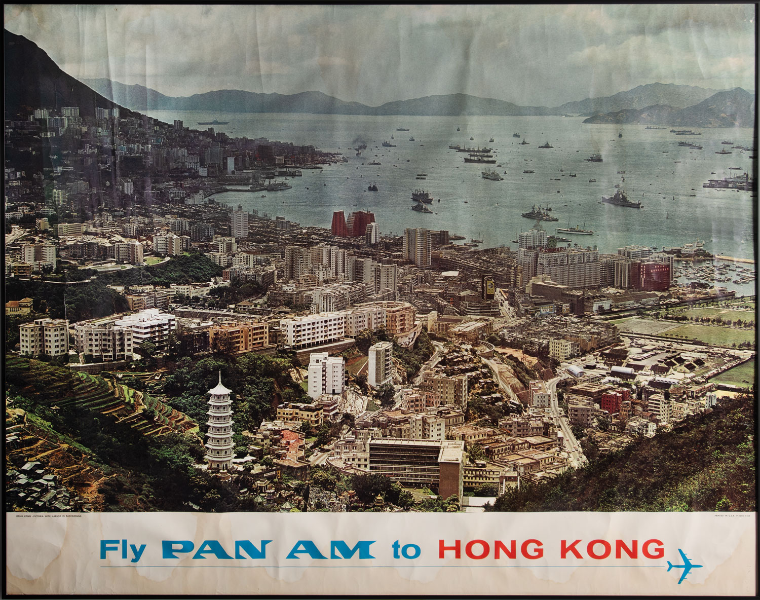 汎美航空公司虎豹别墅景致香港旅游海报