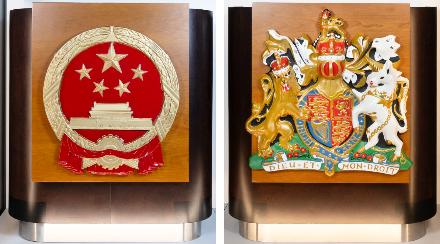 一九九七年香港政权交接仪式中英领导人使用讲台