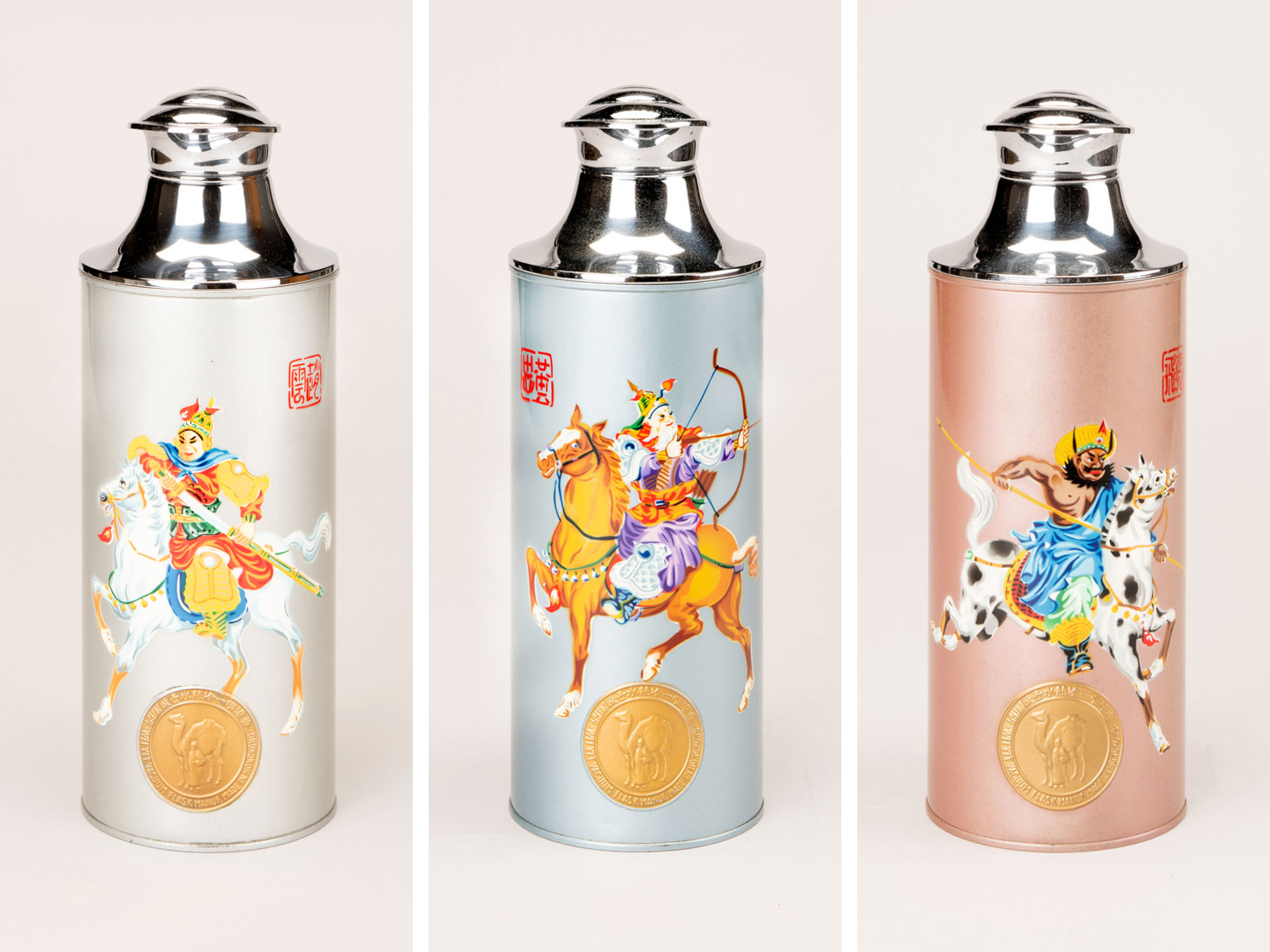 唯一冷热水壶厂出品之《三国志》人物保温瓶