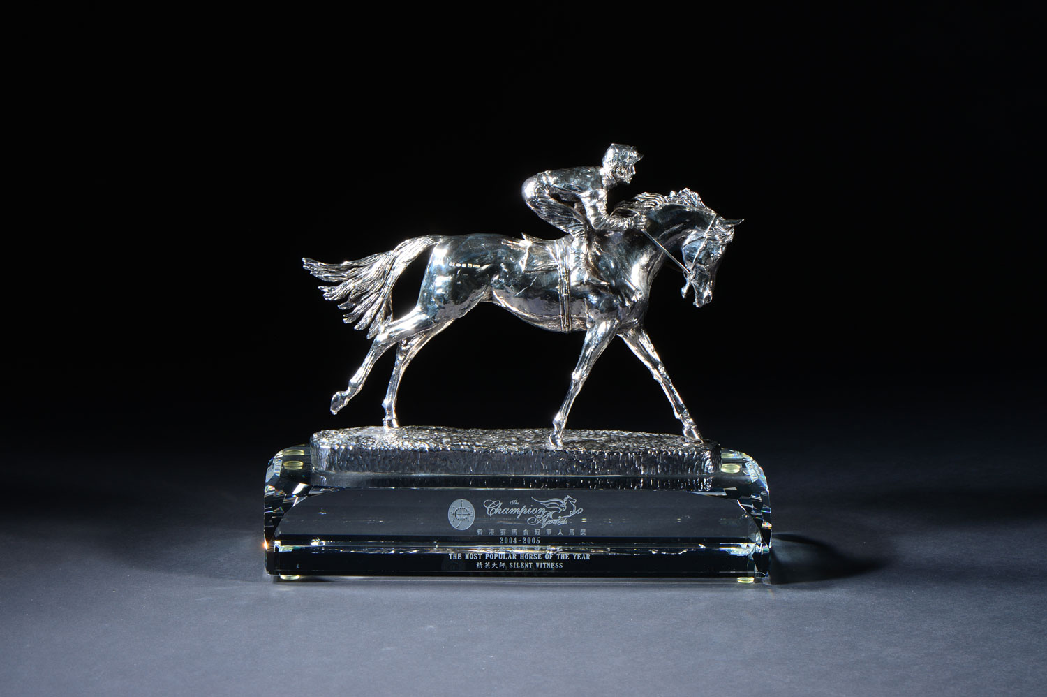 连续十三届称霸马坛之韦达冠军骑师奖座