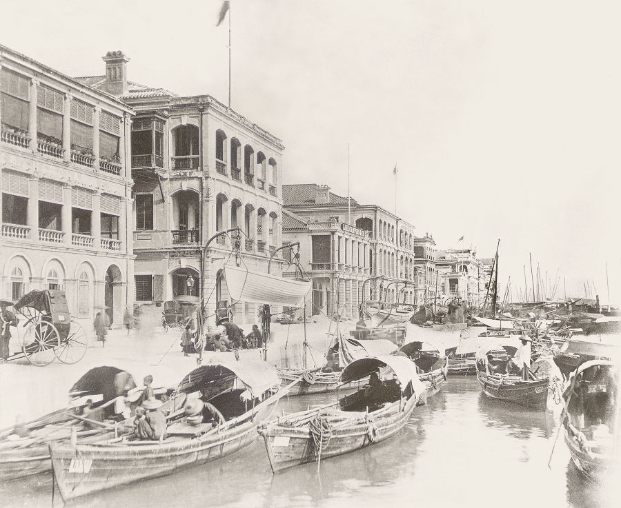 Waterfront west of Pedder Street,
                                                                            taken in the 1870s.