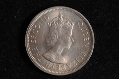 一九六零年的一元硬币图片